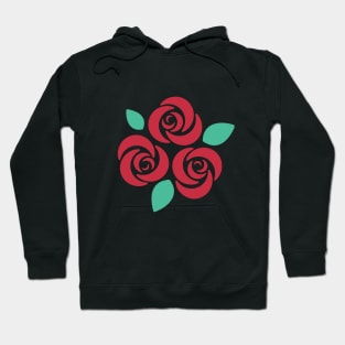 Red XNovaOnyx| Rose Simple Design Hoodie